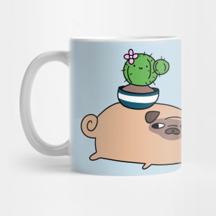 Pug and Cactus Mug